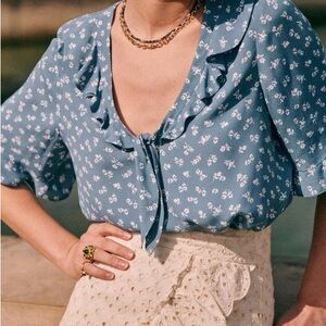 Sezane Pomme Blouse size 34